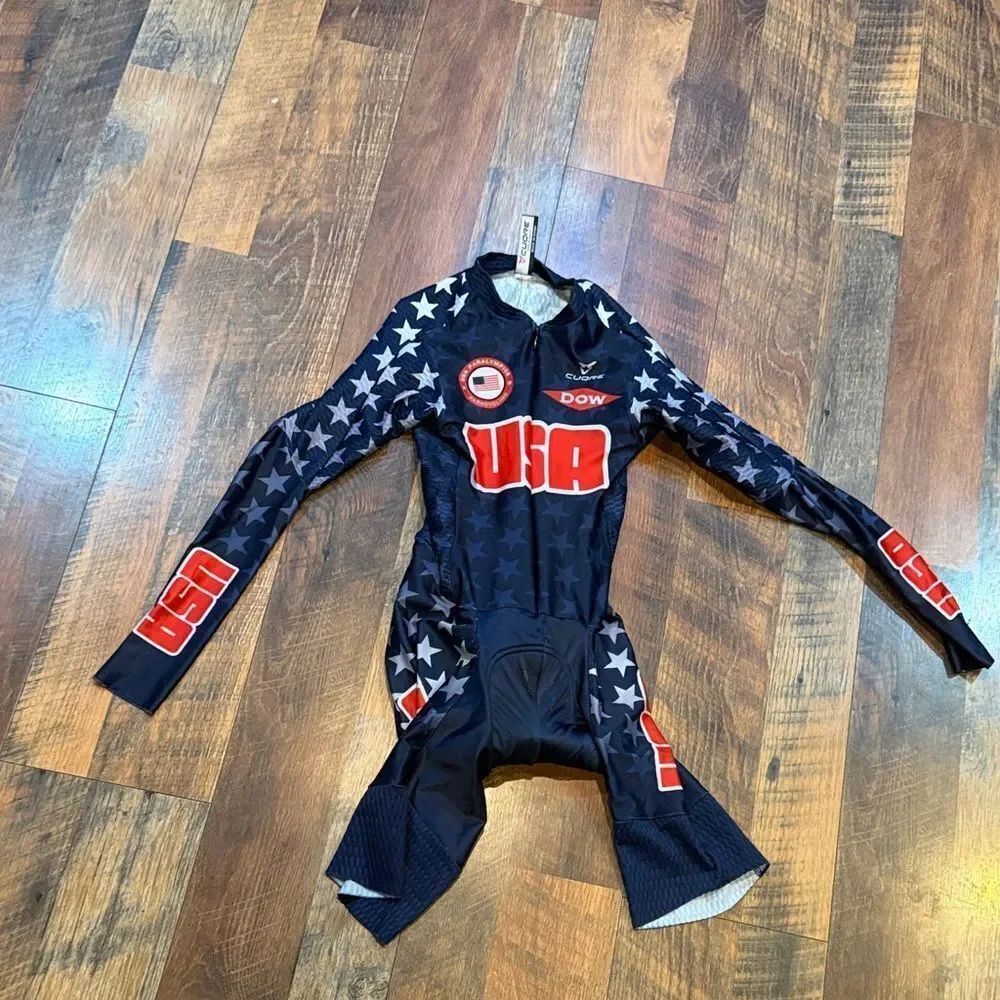 Blue and Red Cycling Jersey XS (6027)